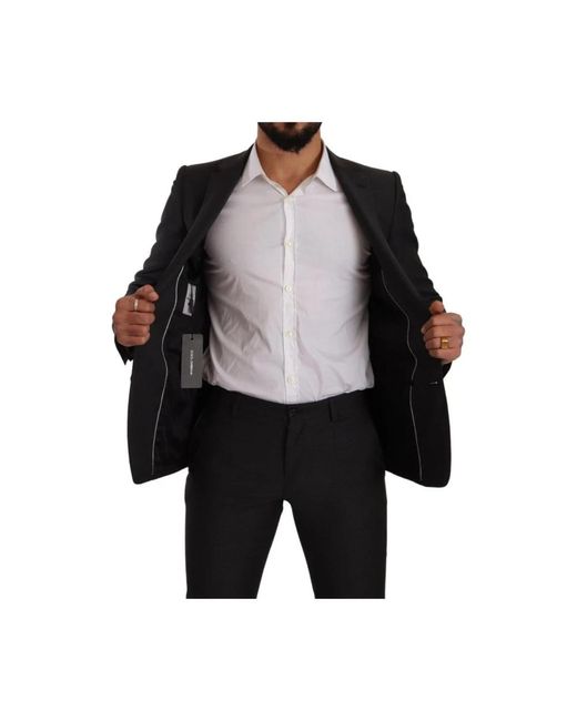 Costume 2 pièces noir MARTINI à simple boutonnage Dolce & Gabbana pour homme en coloris Black
