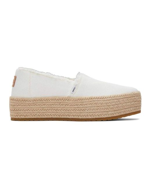 TOMS White Loafers