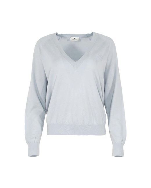 Elisabetta Franchi Blue Stilvolle Sweater Kollektion