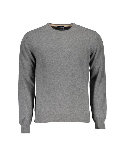 Harmont & Blaine Gray Round-Neck Knitwear for men