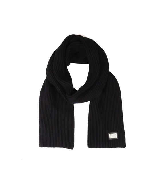 Dolce & Gabbana Black Winter Scarves for men
