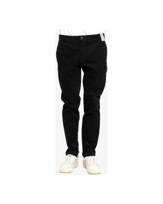 AT.P.CO Broeken ,Blauw ,Satijn Chinos in het Black voor heren