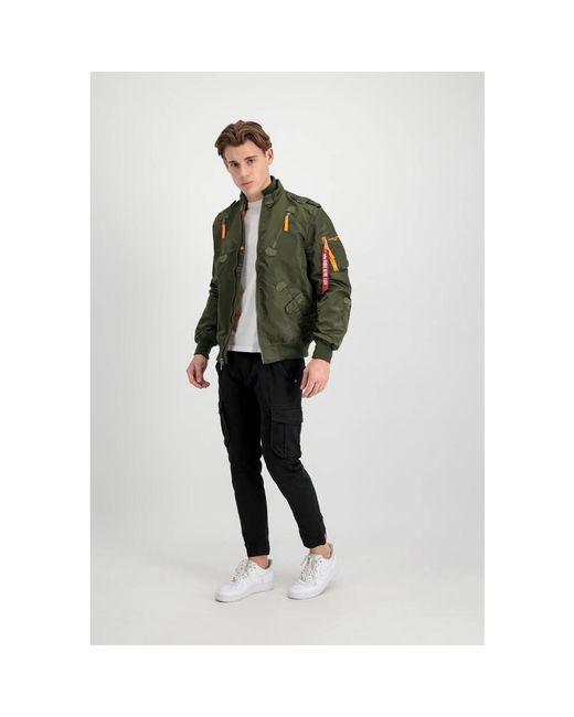 Alpha Industries Green Bomber Jackets for men
