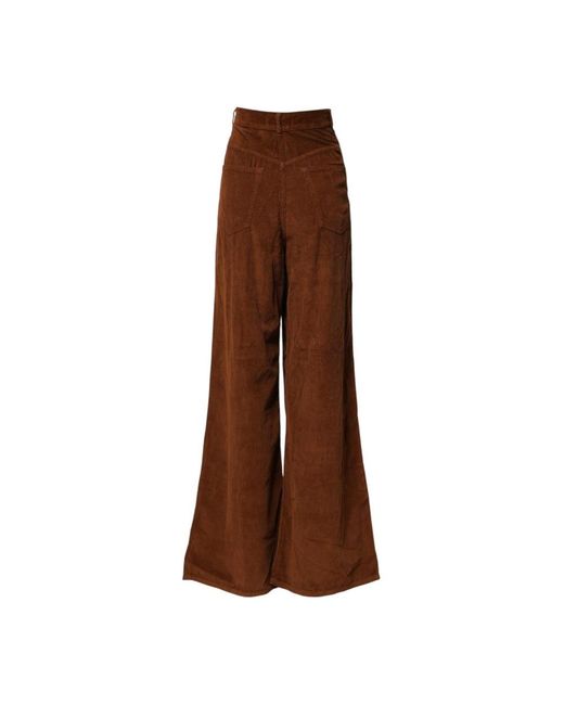 Jucca Brown Wide Trousers