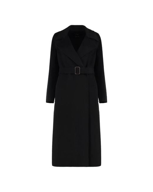 Weekend by Maxmara Black Belted Coats