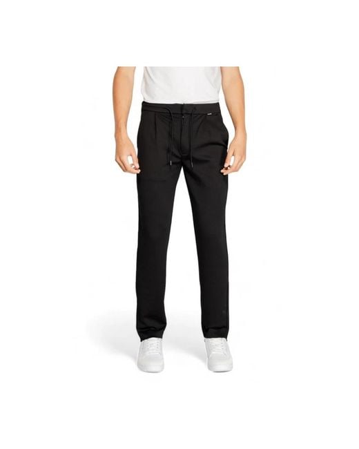 Calvin Klein Black Slim-Fit Trousers for men