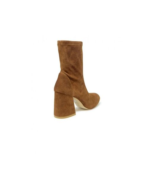 Stuart Weitzman Brown Braune stiefeletten flareblock stil