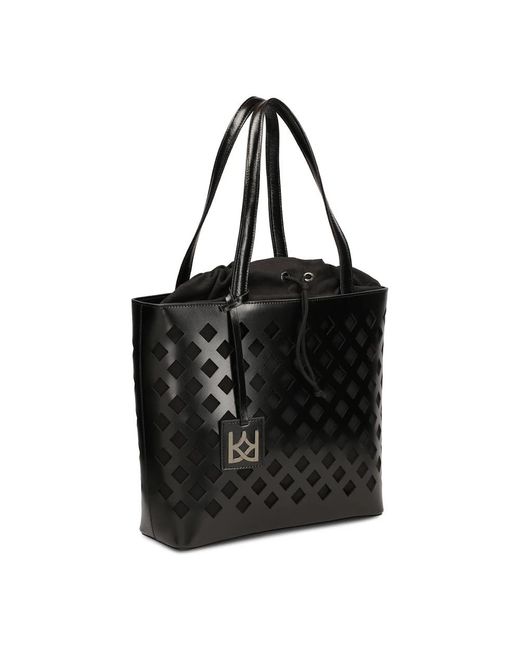 Kazar Black Durchbrochene Schultertasche
