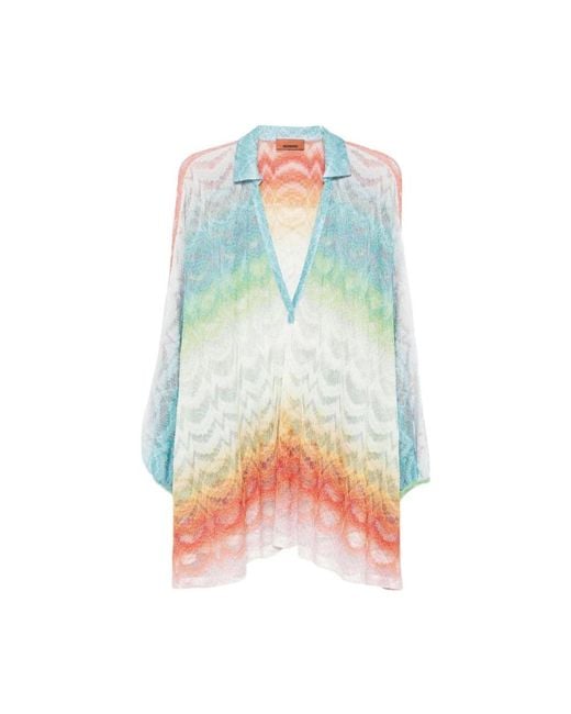 Missoni Korte Caftan Cover-Up in het Multicolor