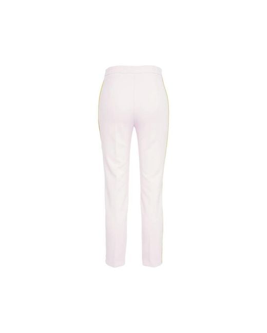 Elisabetta Franchi White Slim-Fit Trousers