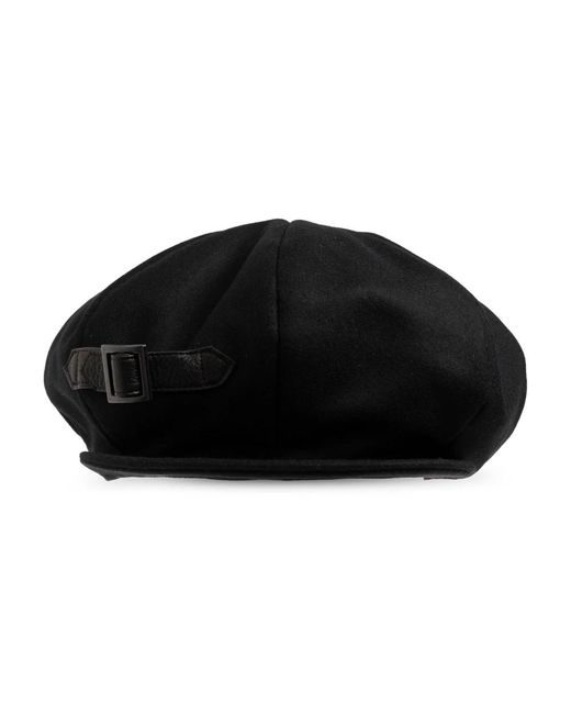 Yohji Yamamoto Woll-Flatcap in Black für Herren