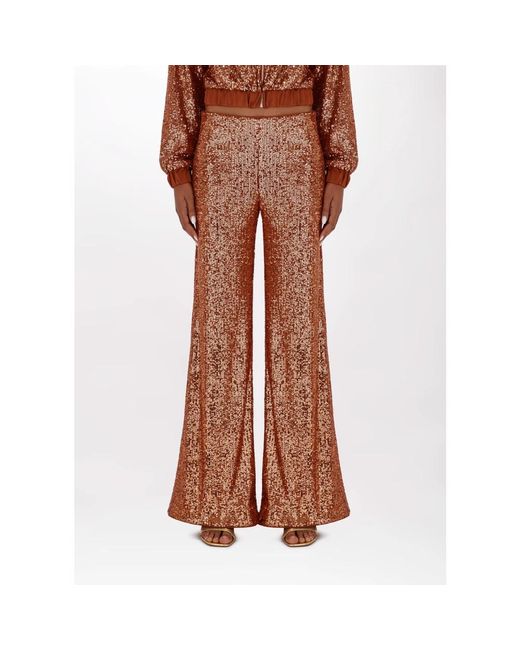 Trousers > wide trousers Blugirl Blumarine en coloris Brown