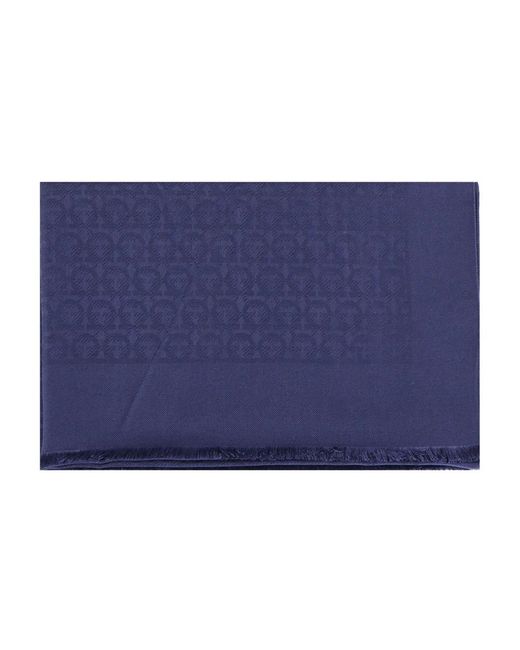 Ferragamo Blue Seidenschal
