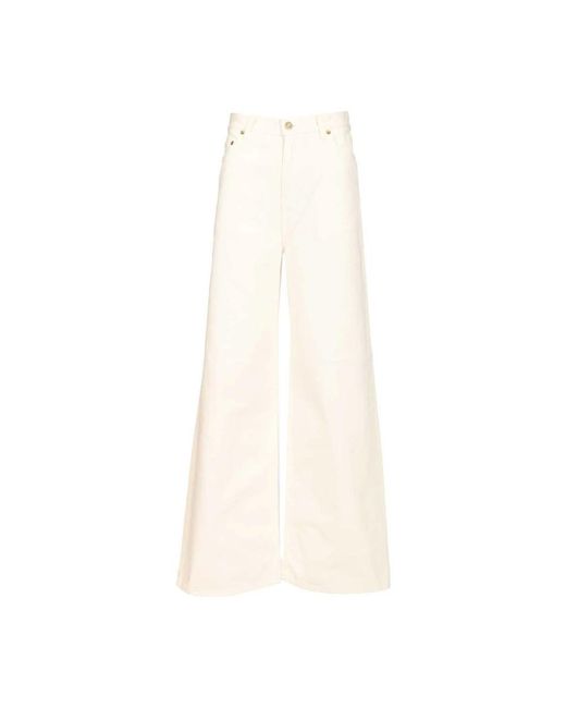 Golden Goose Deluxe Brand White Wide Jeans