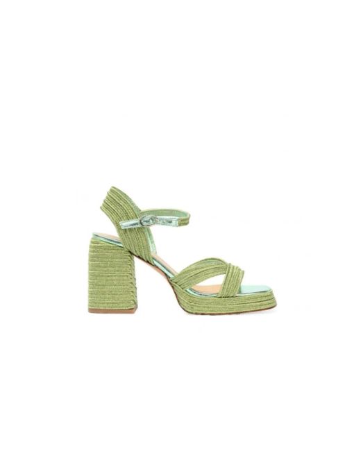 Castaner Green High Heel Sandals