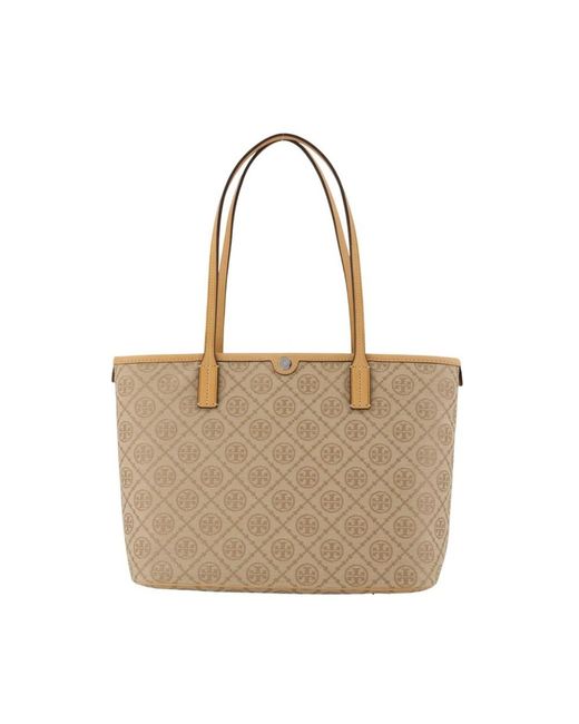 Tory Burch Natural Shopping Bags