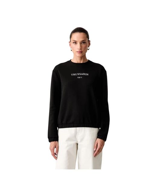 Trussardi Pullover Sweatshirt in het Black