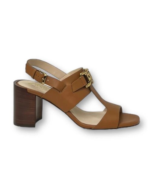 High Heel Sandals di Tod's in Brown