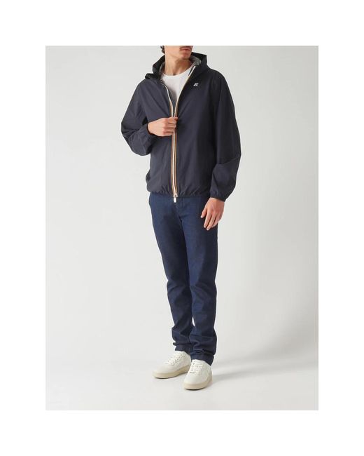 K-Way Jack Stretch Dot Jacket in het Blue voor heren