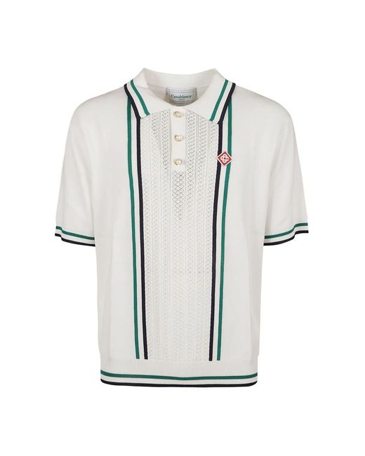 Tennis polo shirt di Casablancabrand in White da Uomo