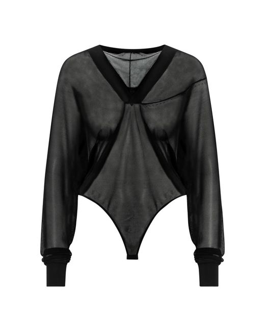 Alaïa Black Schwarzes Top Body Für Frauen