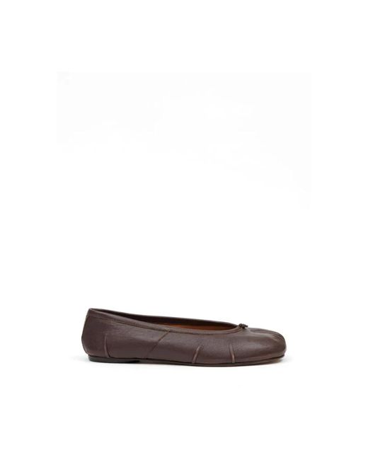 Maison Margiela Brown Ballerina Shoes