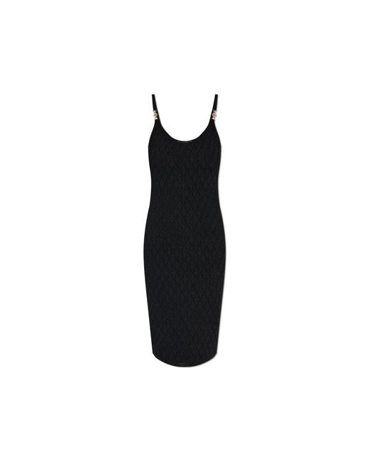 Midi Dresses Versace en coloris Black