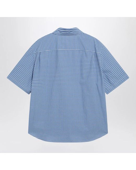 Loewe Blue Short Sleeve Shirts for men
