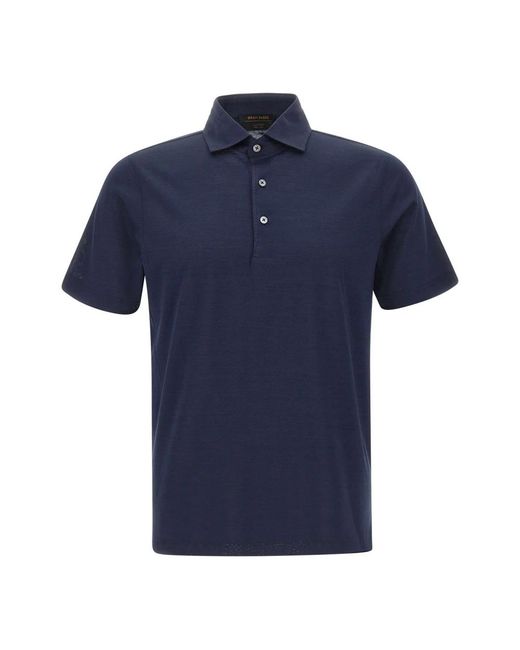 Gran Sasso Blue Polo Shirts for men