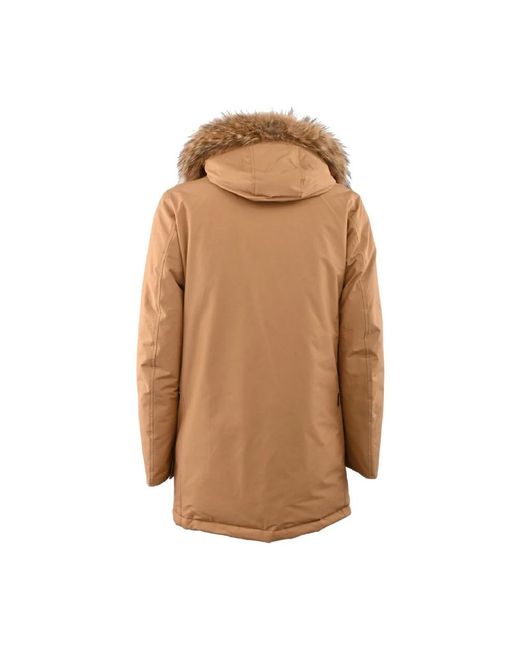 Woolrich Brown Winter Jackets for men