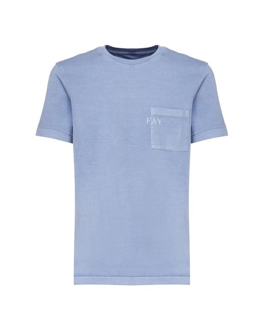 Fay Blue T-Shirts for men