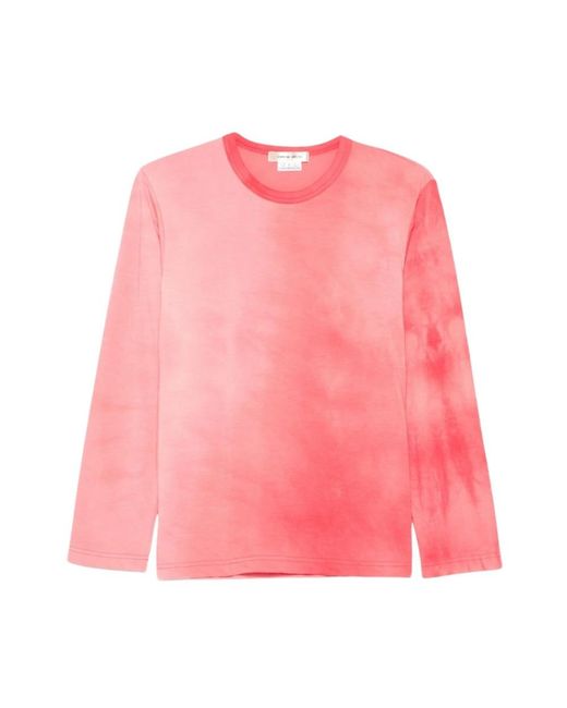 Comme des Garçons Pink Long Sleeve Tops