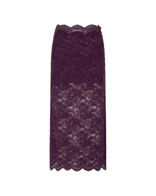 Rabanne Purple Midi Skirts