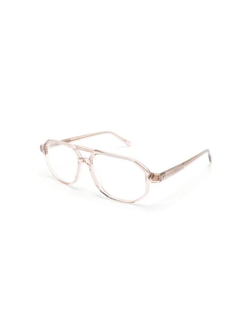 Moscot White Glasses