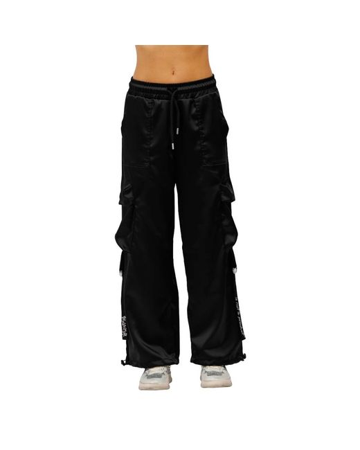 DISCLAIMER Black Wide Trousers