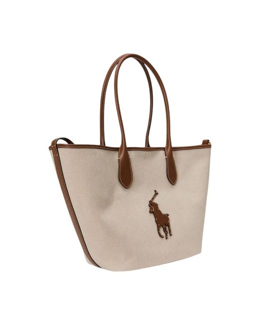 Ralph Lauren Natural Tote Bags