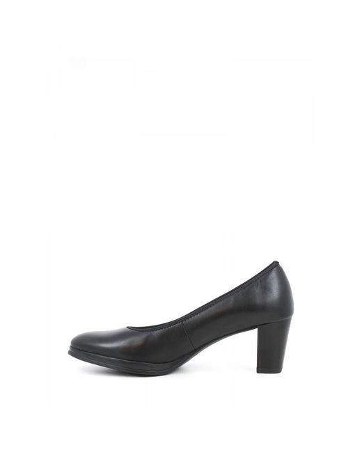 Ara Schoenen ,Zwart ,Zwarte Leren Blokhak Pumps in het Gray