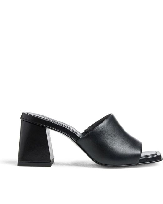 Tamaris Black Schwarze elegante offene mules