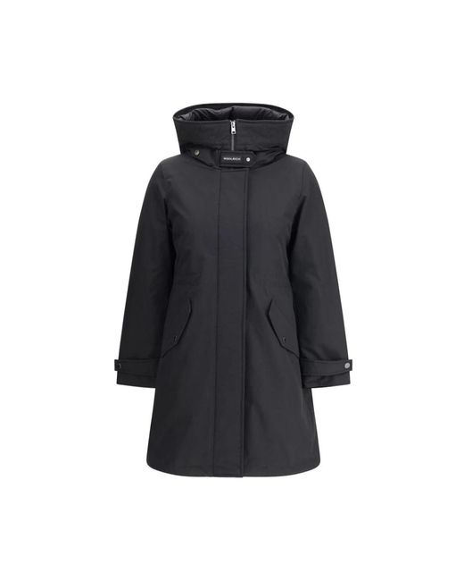Woolrich Black 3-In-1 Parka Jacke Mit Steppdesign