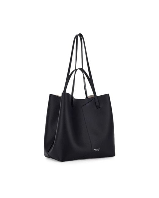 Emporio Armani Black Shopping Bags
