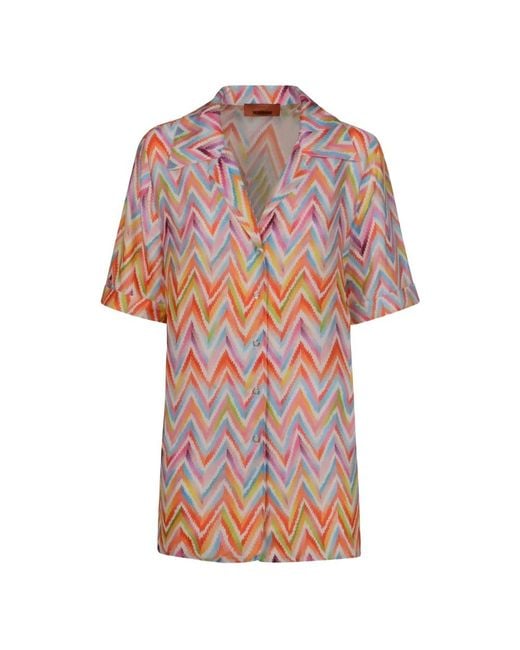 Shirt Dresses Missoni en coloris Pink