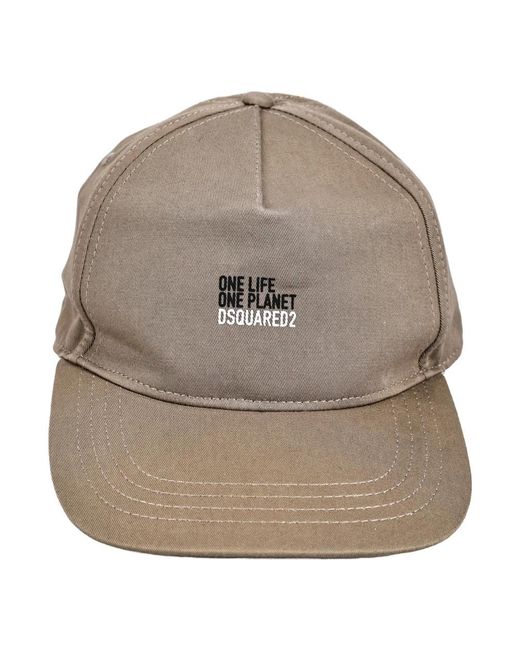 DSquared² Brown Caps for men