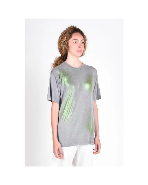 DIESEL Gray Casual baumwollmischung t-shirts