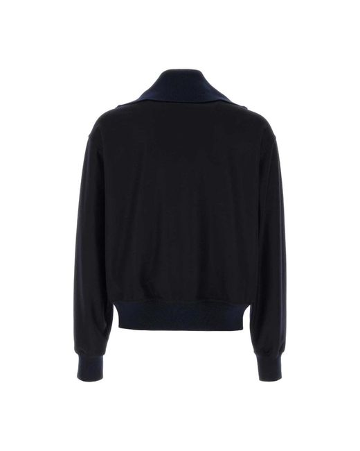 Jil Sander Truien & Vesten ,Blauw ,Wol Wool Cardigan in het Black voor heren