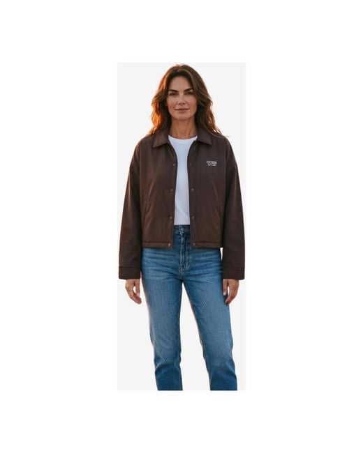 Light Jackets Guess de color Brown