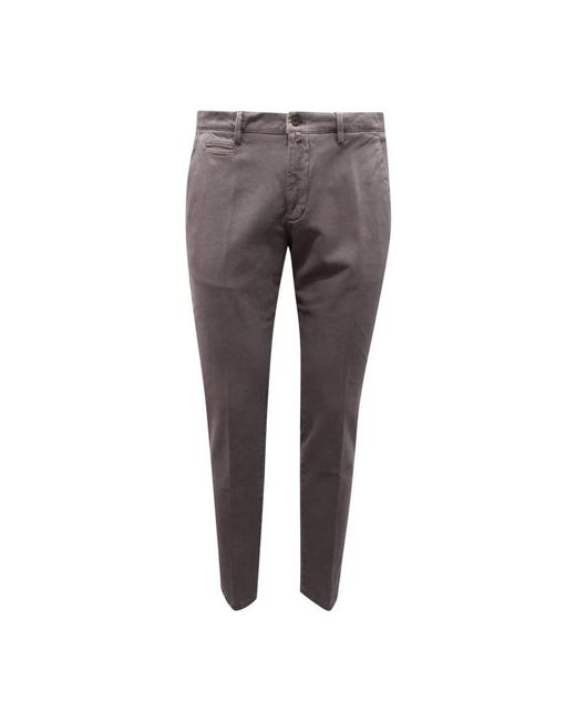 BRIGLIA Gray Chinos for men