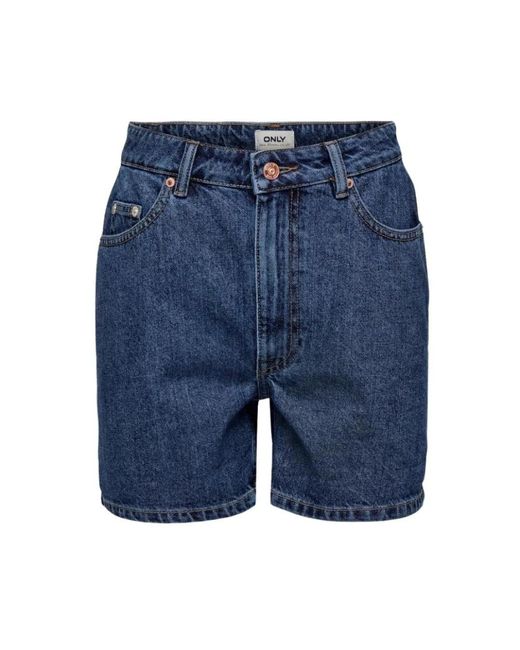 ONLY Blue Denim Shorts