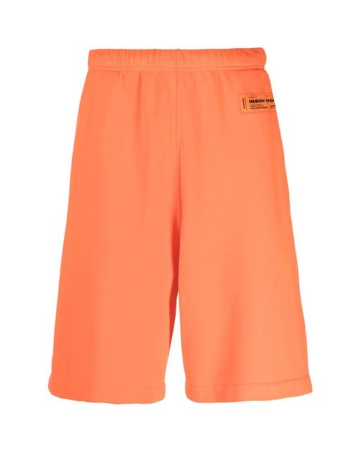 Heron Preston Orange Casual Shorts for men