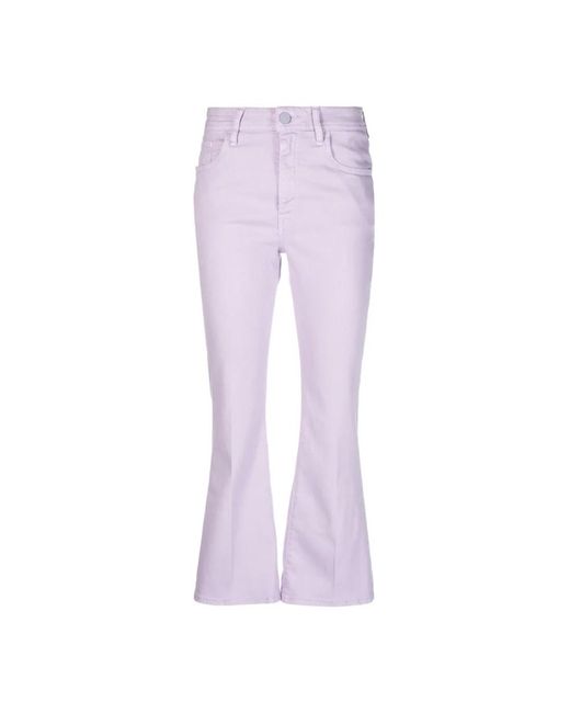 Jacob Cohen Flared Jeans in het Purple