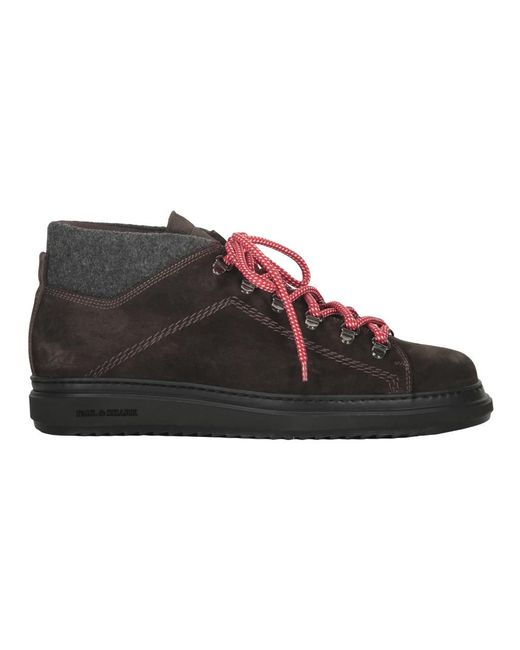 Paul & Shark Black Lace-Up Boots for men